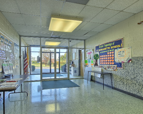 entrance to school inside view