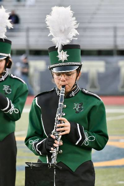 Band clarinetist in full uniform