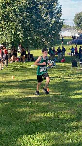 Irish cross country runner number 2190